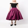 Huishan Zhang Joan ruffle-detailing skirt - Purple