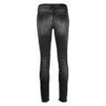 Armani Exchange logo-patch skinny jeans - Black
