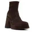 Vic Matie Flare 150mm leather boots - Brown