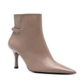 Furla Core 100mm leather ankle boots - Grey