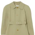 Burberry belted wool trench coat - Green