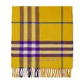 Burberry Contrast Check cashmere scarf - Neutrals