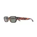 Linda Farrow Ramon square-frame sunglasses - Brown