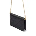 Prada triangle-logo leather card holder - Black