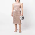 Jenny Packham Nixie sequin-embellished midi dress - Pink