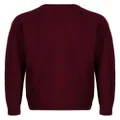 Pringle of Scotland logo-embroidery wool-blend jumper - Red
