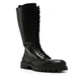 Balenciaga Strike lace-up leather boots - Black