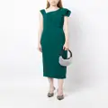 Roland Mouret asymmetric sleeveless midi dress - Green