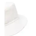 P.A.R.O.S.H. wide-brim wool bucket hat - White