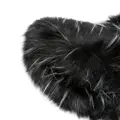 MSGM faux-fur cotton bucket hat - Black