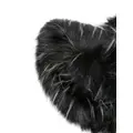 MSGM faux-fur cotton bucket hat - Black