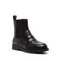 Ash stud-embellished leather boots - Black