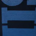 Missoni intarsia-knit logo scarf - Blue