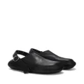 Jil Sander Sabot leather sandals - Black