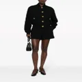 Moschino heart-button high-waisted shorts - Black