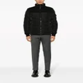 BOSS panelled quilted jacket - Black