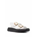 Tod's buckled leather sandals - White