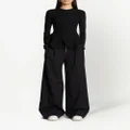 Proenza Schouler peplum-hem long-sleeved jumper - Black