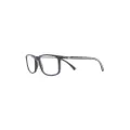 Emporio Armani rectangle-frame glasses - Black