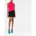 Versace ribbed-knit asymmetric top - Pink