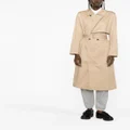 Calvin Klein double-breasted cotton trench coat - Neutrals