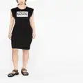 Just Cavalli logo-print T-shirt dress - Black
