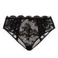 Dolce & Gabbana high-waisted floral-lace briefs - Black