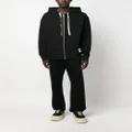 Jil Sander zipped cotton hoodie - Black