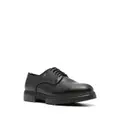 Tommy Hilfiger logo-plaque leather derby shoes - Black