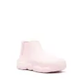 Moschino Gummy 40mm logo-embossed ankle boots - Pink
