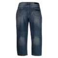 Armani Exchange distressed-effect straight-leg jeans - Blue