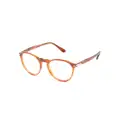 Persol tortoiseshell-effect round-frame glasses - Brown