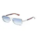 Dsquared2 Eyewear logo-embossed pilot-frame sunglasses - Brown