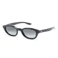 Giorgio Armani round-frame gradient-lenses sunglasses - Black