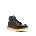 Kenzo Yama wedge leather boots - Black