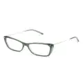 Carolina Herrera logo-engraved cat-eye glasses - Green