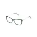 Carolina Herrera logo-engraved cat-eye glasses - Green