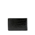 Versace crocodile-effect leather wallet - Black