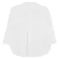 Yohji Yamamoto long-sleeve tied cotton shirt - White