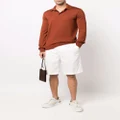 Zegna fine-knit polo shirt - Brown