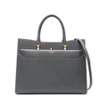 Thom Browne pebble grain leather tote bag - Grey