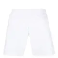Moschino logo-embellished drawstring jersey shorts - White