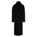 Colombo shawl-lapels fringe-detailing coat - Black