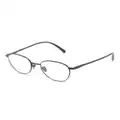 Giorgio Armani round-frame matte glasses - Black