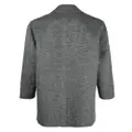 Vince houndstooth-pattern single-breasted coat - Grey