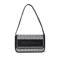 Karl Lagerfeld IKON K small Flap crystal-embellished shoulder bag - Black