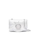 Karl Lagerfeld K/Stamp metallic shoulder bag - Silver