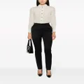 Saint Laurent polka dot-print silk shirt - Neutrals