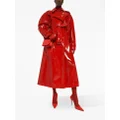 Dolce & Gabbana storm-flap patent trench coat - Red