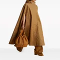 KHAITE The Roygen hooded cape - Brown